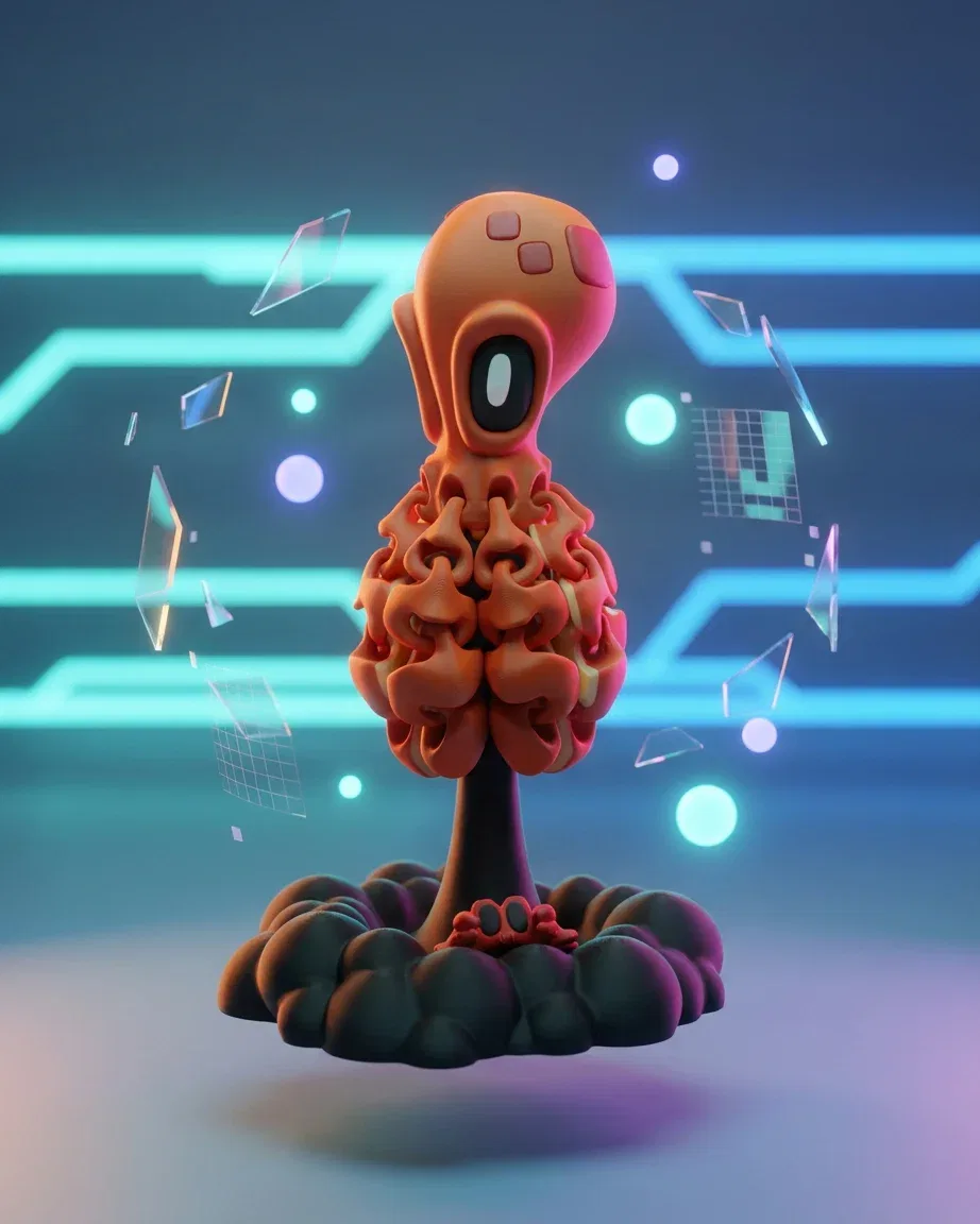 Blob Octopus 🐙 – Articulated 3D Printed Figure (Stand & Magnet Options) - Image 3