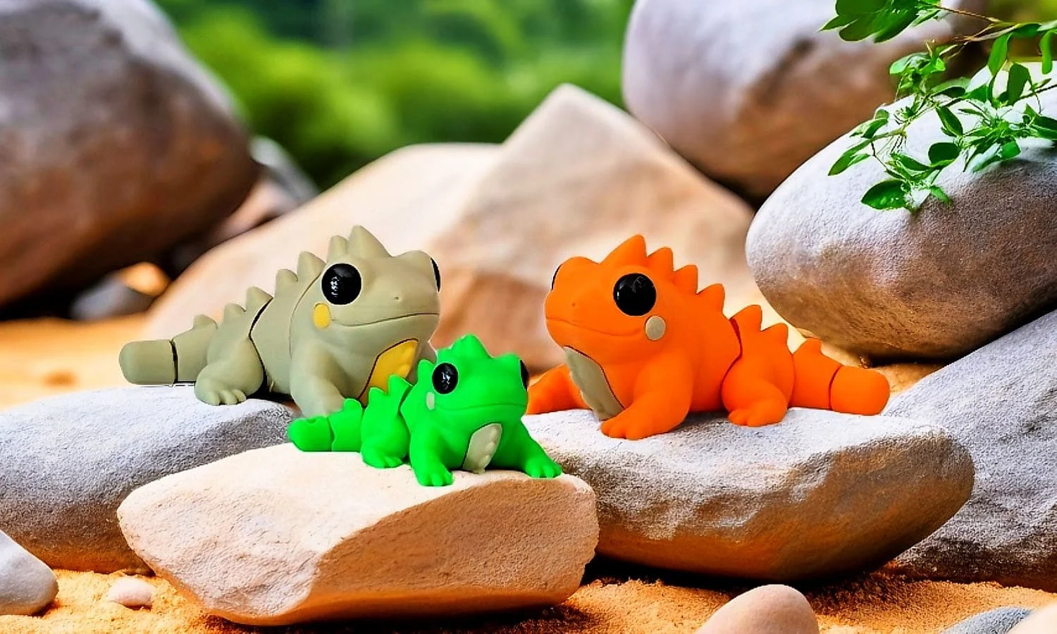 Baby Iguana – Cute 3D Printed Lizard Figurine 🦎 - Image 2