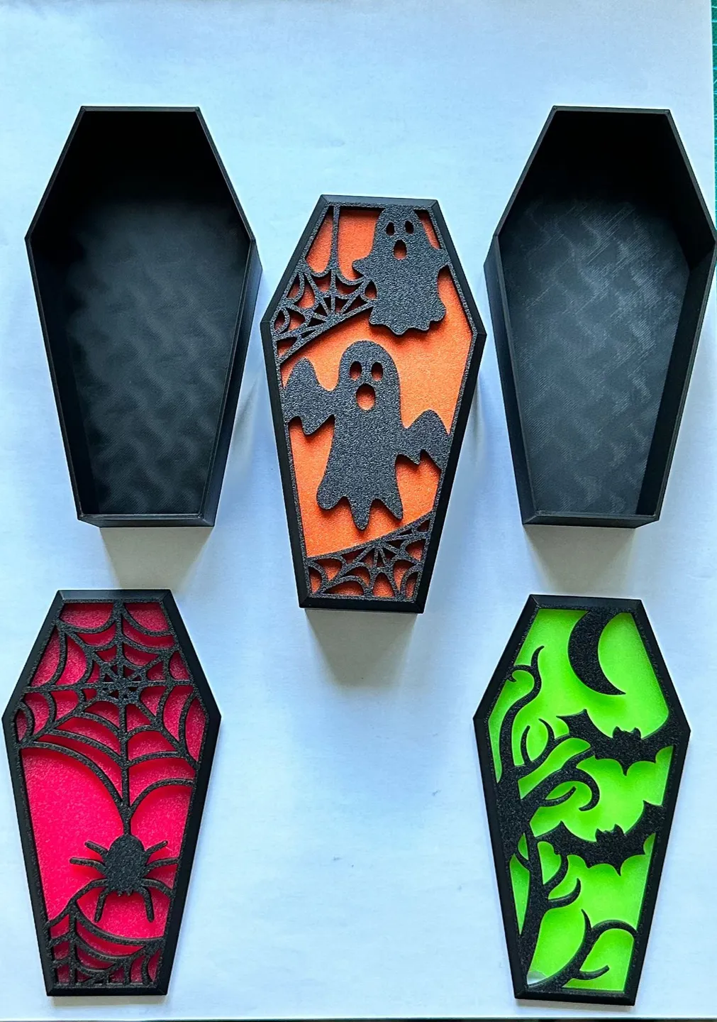 Halloween Coffin Lightboxes โ 3D Printed LED Tealight Decorations ๐๐ธ๏ธ - Image 2