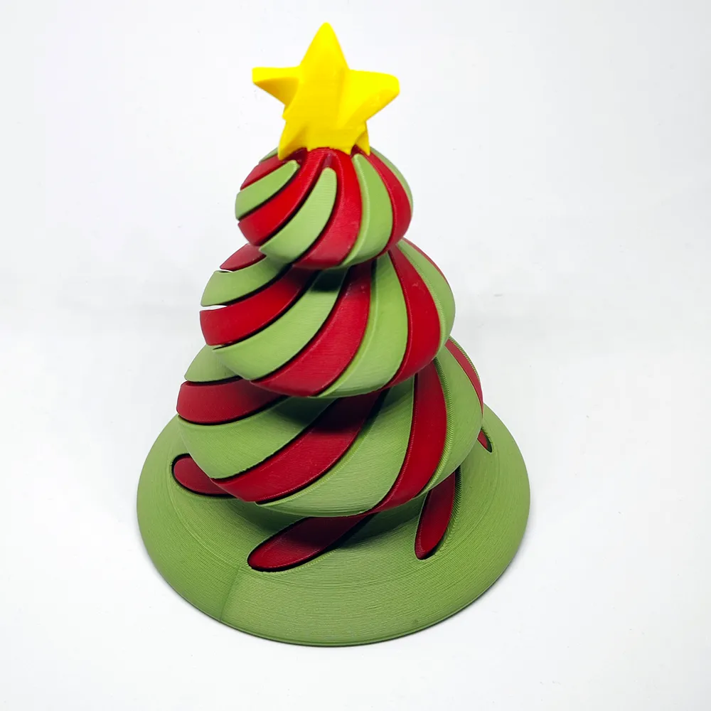 Spiral Christmas Tree โ 3D Printed Festive Decoration ๐โญ - Image 2