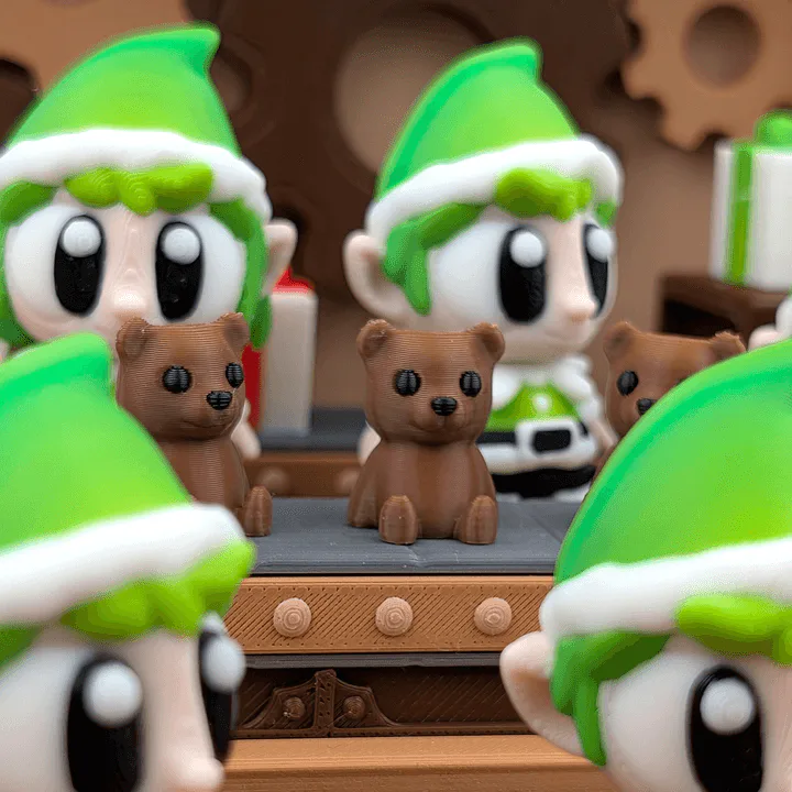 🎁 Santa’s Workshop Elf Display – Festive 3D Printed Scene - Image 3