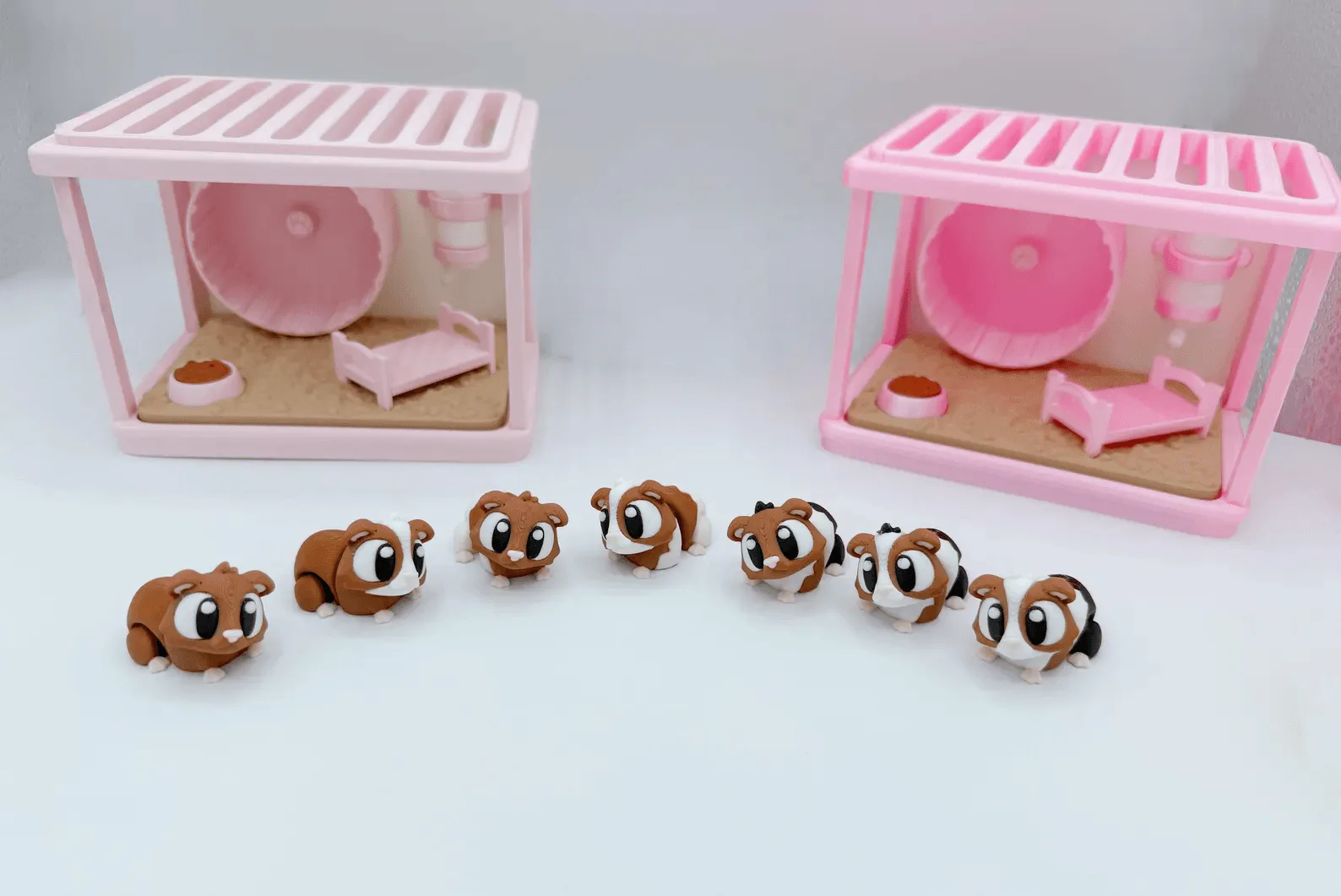 Guinea pig Cage Diorama ๐น โ Cute 3D Printed Mini Pet set - Image 2