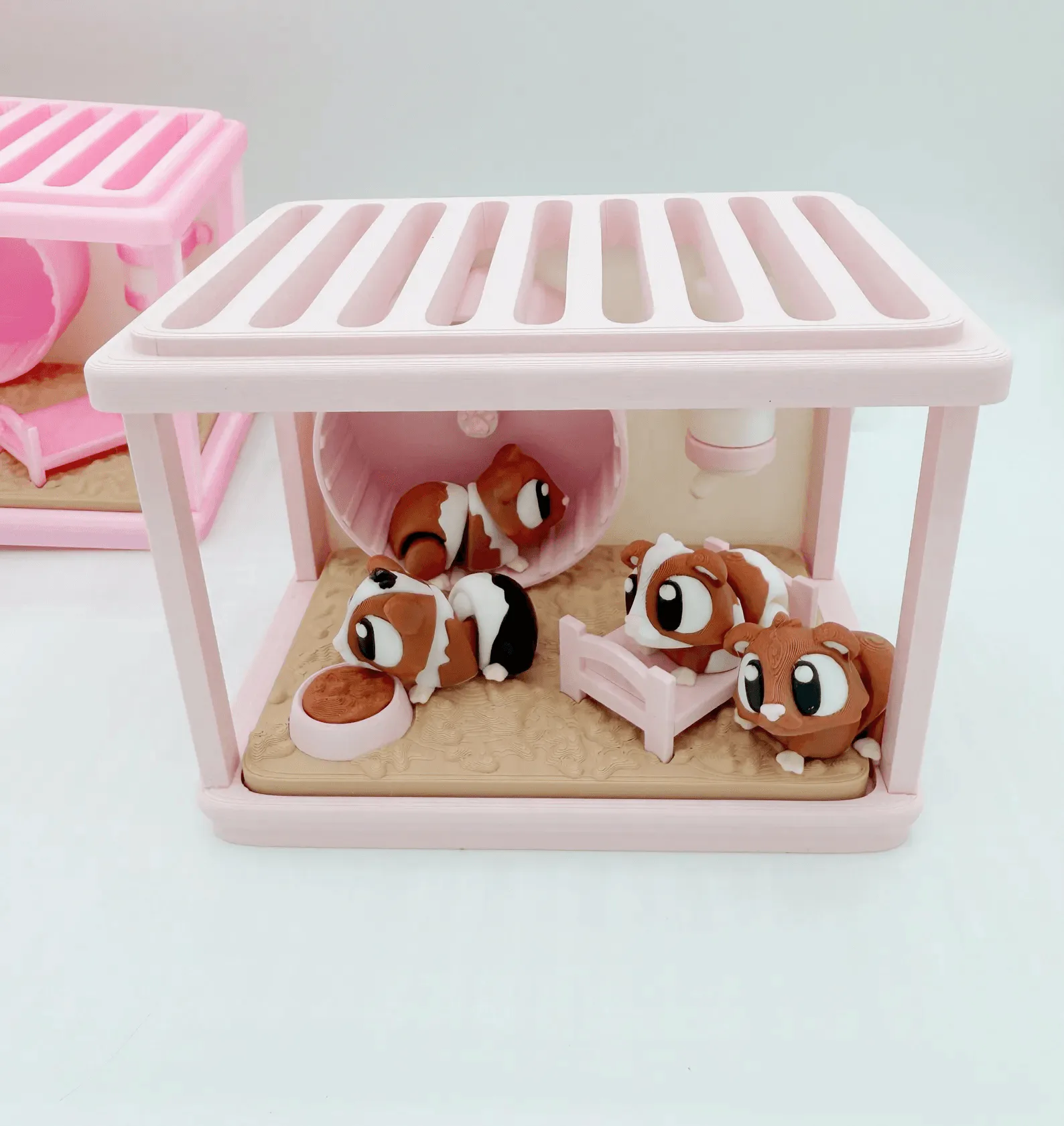 Guinea pig Cage Diorama ๐น โ Cute 3D Printed Mini Pet set - Image 3